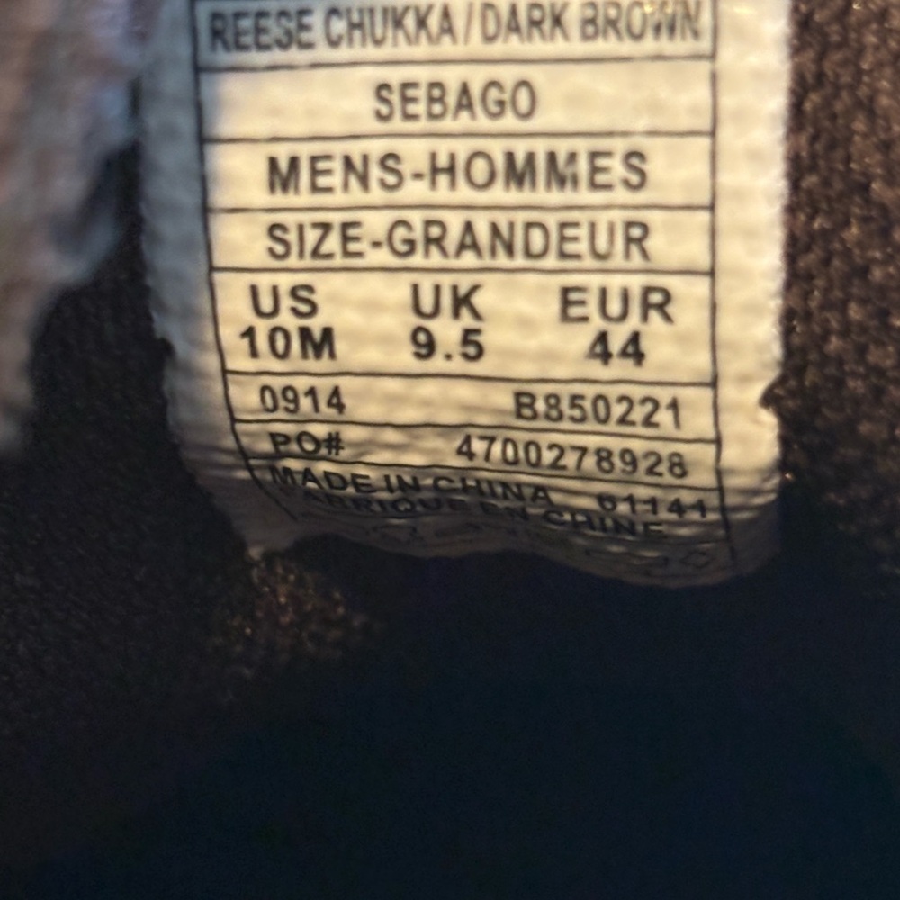 Sebago Men's Brown Leather Chukka Boots - Picture 5 of 5